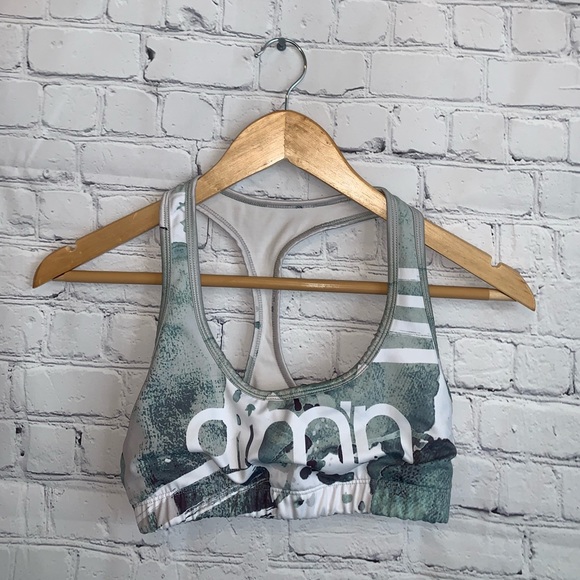 Dark Green, Gray & White Spirts bra size S - Picture 2 of 11
